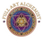 Full Art Alchemist logo – stained glass alchemy circle with gold, red, blue, and purple details
